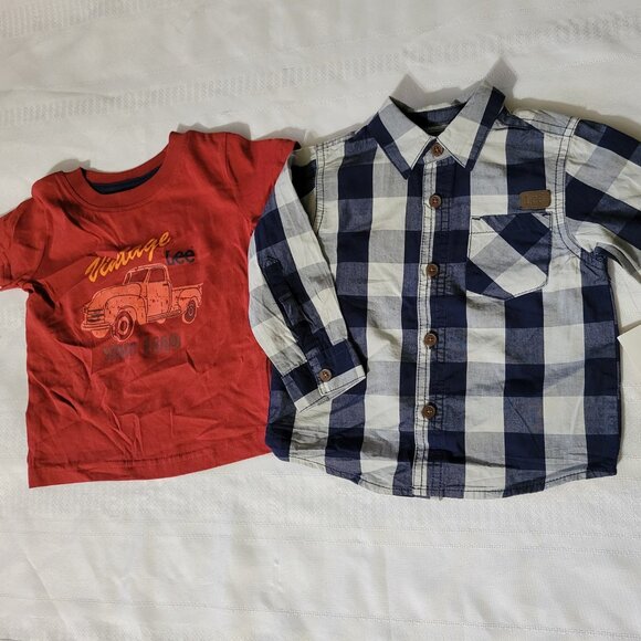Lee 12 month set 2 shirts NWT. Mixed Bin Z29 - Picture 1 of 3
